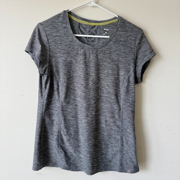 Title Nine Run Workout Training Short Sleeve Tee Shirt w/ Zip Pocket - Medium - Picture 1 of 6
